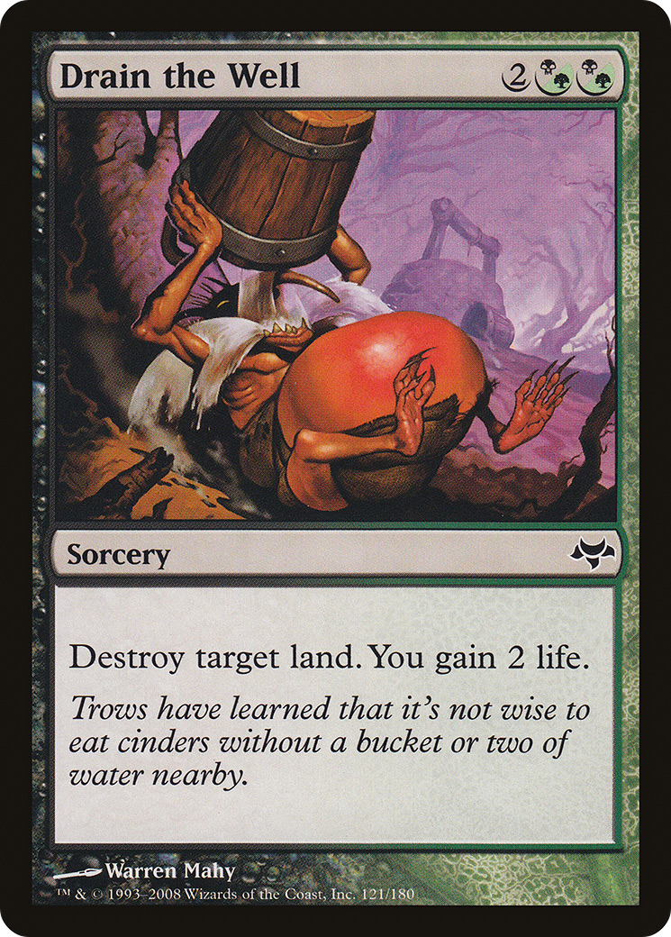 Drain the Well (EVE-121) - Eventide Foil - Premium MTG Single from Wizards of the Coast - Just $0.08! Shop now at Game Crave Tournament Store