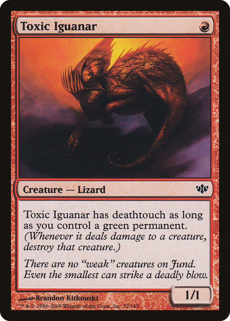 Toxic Iguanar (CON-072) - Conflux - Premium MTG Single from Wizards of the Coast - Just $0.08! Shop now at Game Crave Tournament Store