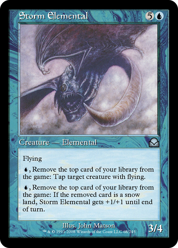 Storm Elemental (ME2-068) - Masters Edition II Foil - Premium MTG Single from Wizards of the Coast - Just $0! Shop now at Game Crave Tournament Store