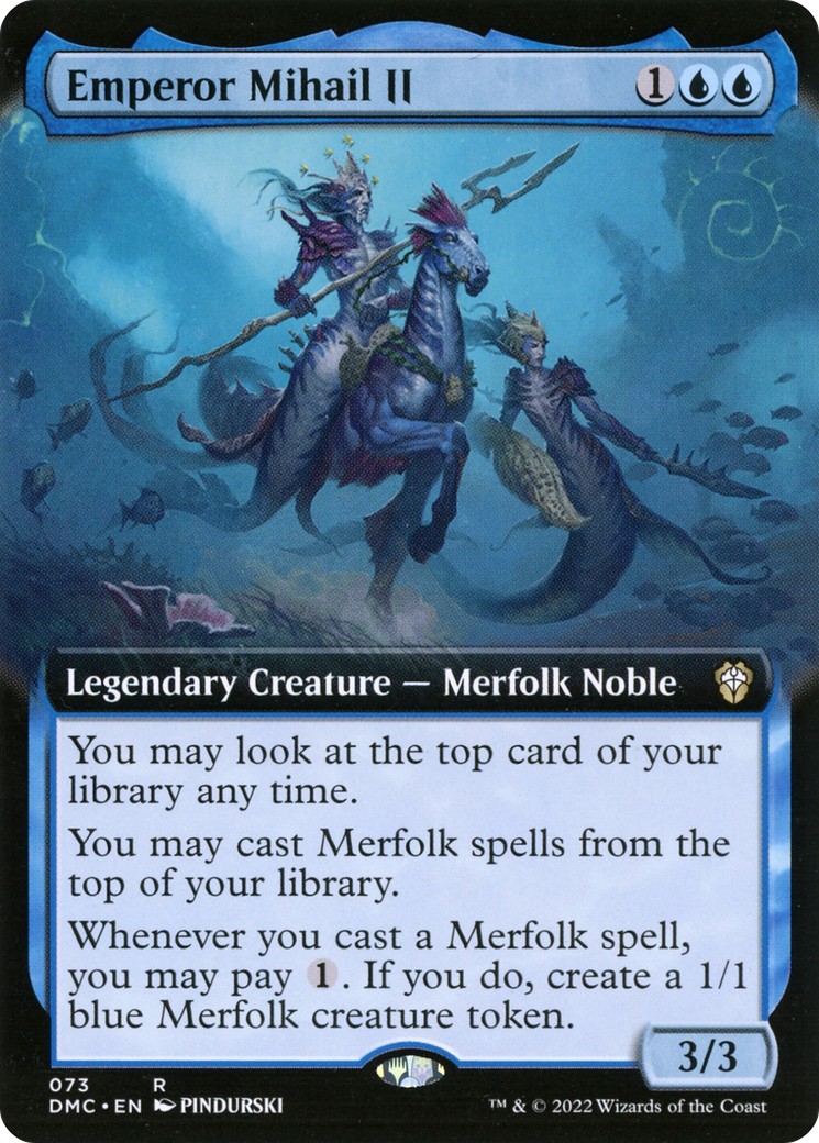 Emperor Mihail II (DMC-073) - Dominaria United Commander: (Extended Art) - Premium MTG Single from Wizards of the Coast - Just $0.83! Shop now at Game Crave Tournament Store