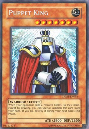 Puppet King (CRMS-EN093) - Crimson Crisis Unlimited - Premium Yugioh Single from Konami - Just $5.58! Shop now at Game Crave Tournament Store