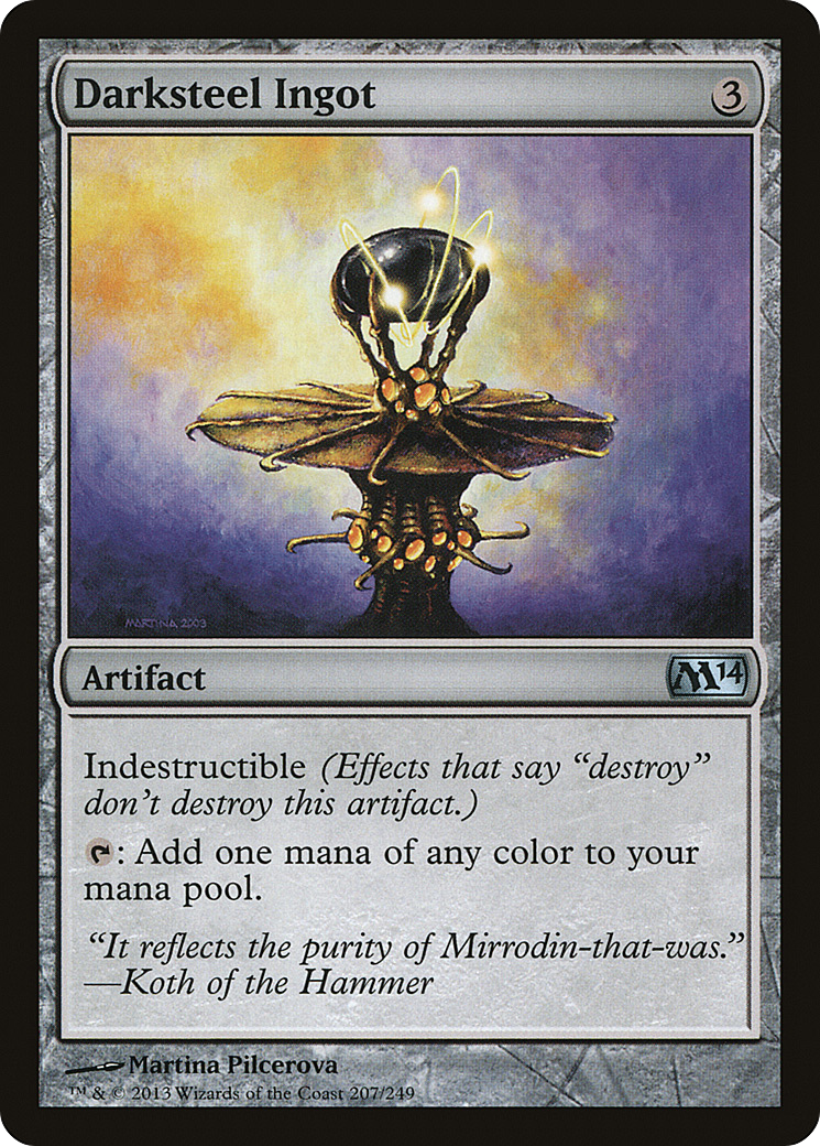 Darksteel Ingot (M14-207) - Magic 2014 Foil - Premium MTG Single from Wizards of the Coast - Just $0.32! Shop now at Game Crave Tournament Store