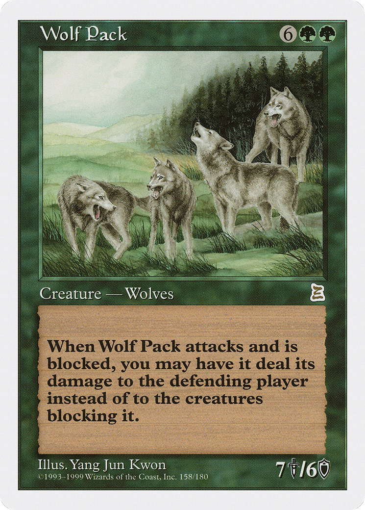 Wolf Pack (PTK-158) - Portal Three Kingdoms - Premium MTG Single from Wizards of the Coast - Just $25.67! Shop now at Game Crave Tournament Store