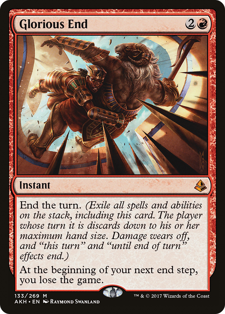 Glorious End (AKH-133) - Amonkhet Foil - Premium MTG Single from Wizards of the Coast - Just $0.64! Shop now at Game Crave Tournament Store