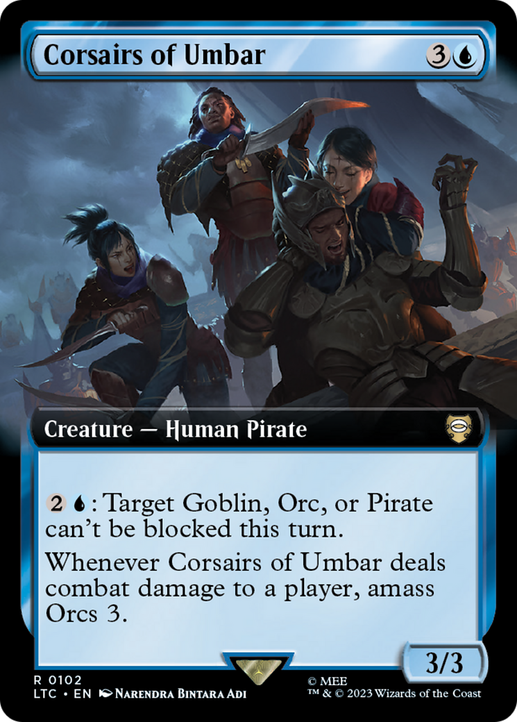 Corsairs of Umbar (LTC-102) - Tales of Middle-earth Commander: (Extended Art) - Premium MTG Single from Wizards of the Coast - Just $0.38! Shop now at Game Crave Tournament Store