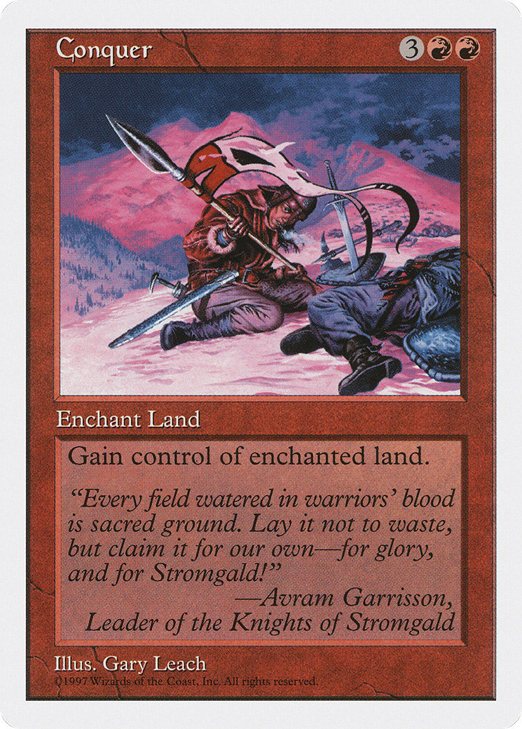 Conquer (5ED-216) - Fifth Edition - Premium MTG Single from Wizards of the Coast - Just $0.25! Shop now at Game Crave Tournament Store