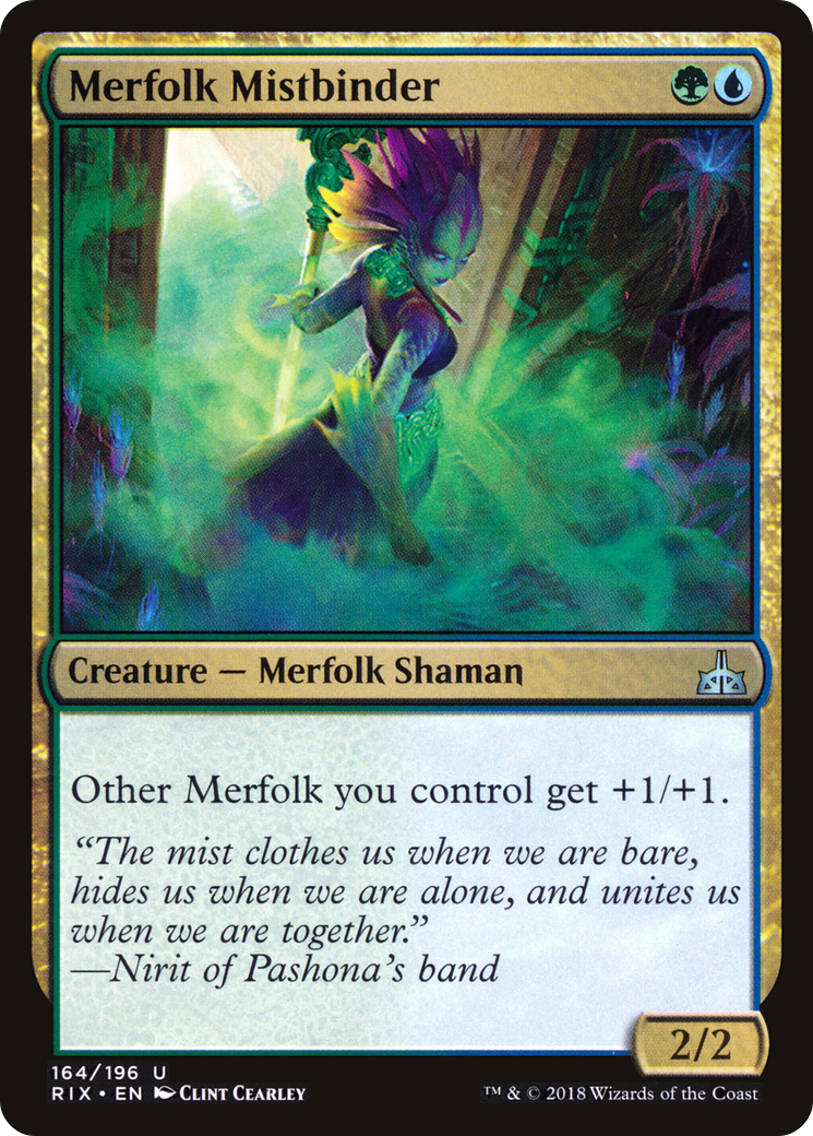 Merfolk Mistbinder (RIX-164) - Rivals of Ixalan Foil - Premium MTG Single from Wizards of the Coast - Just $2.38! Shop now at Game Crave Tournament Store