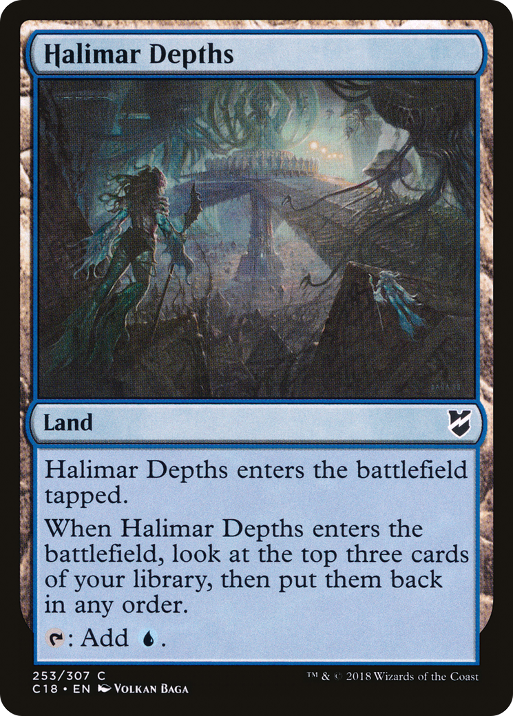 Halimar Depths (C18-253) - Commander 2018 - Premium MTG Single from Wizards of the Coast - Just $0.40! Shop now at Game Crave Tournament Store