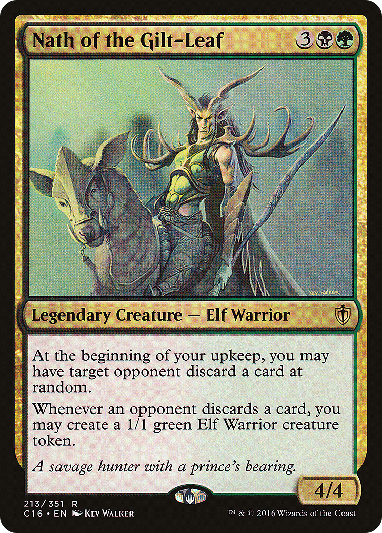 Nath of the Gilt-Leaf (C16-213) - Commander 2016 - Premium MTG Single from Wizards of the Coast - Just $0.52! Shop now at Game Crave Tournament Store