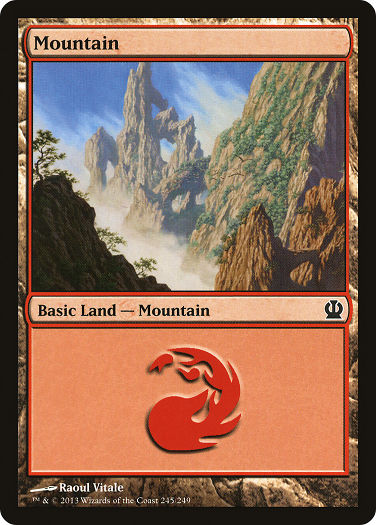 Mountain (THS-245) - Theros Foil - Premium MTG Single from Wizards of the Coast - Just $0.46! Shop now at Game Crave Tournament Store