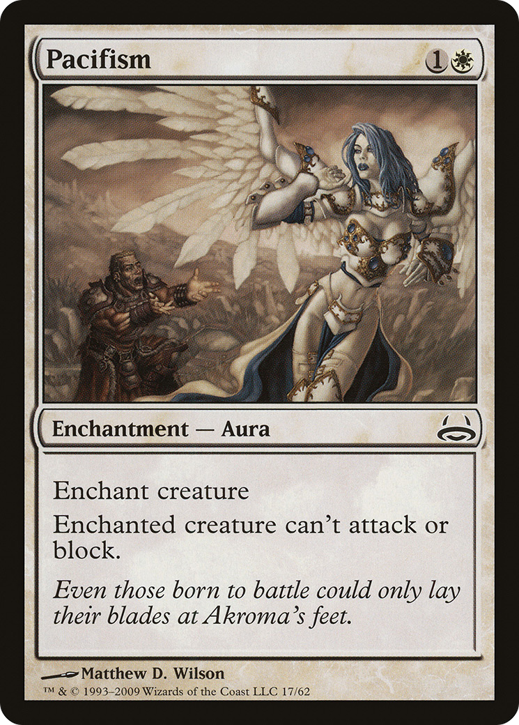 Pacifism (DDC-017) - Duel Decks: Divine vs. Demonic - Premium MTG Single from Wizards of the Coast - Just $0.08! Shop now at Game Crave Tournament Store