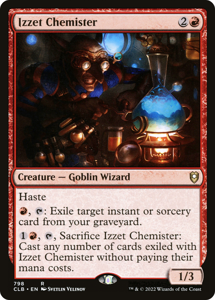 Izzet Chemister (CLB-798) - Commander Legends: Battle for Baldur's Gate - Premium MTG Single from Wizards of the Coast - Just $0.08! Shop now at Game Crave Tournament Store