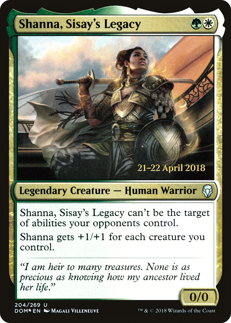 Shanna, Sisay's Legacy (PDOM-204S) - Dominaria Promos Foil - Premium MTG Single from Wizards of the Coast - Just $0.34! Shop now at Game Crave Tournament Store