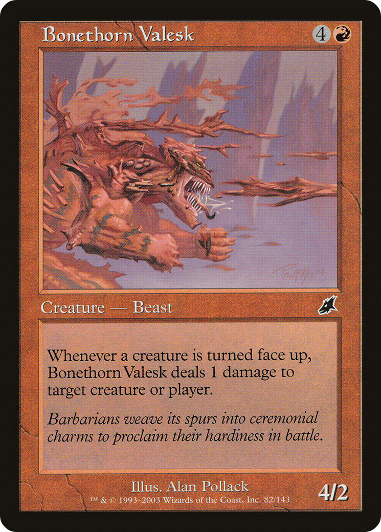 Bonethorn Valesk (SCG-082) - Scourge Foil - Premium MTG Single from Wizards of the Coast - Just $0.25! Shop now at Game Crave Tournament Store