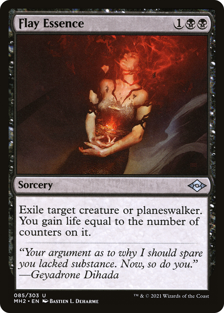 Flay Essence (MH2-085) - Modern Horizons 2 Foil - Premium MTG Single from Wizards of the Coast - Just $0.25! Shop now at Game Crave Tournament Store