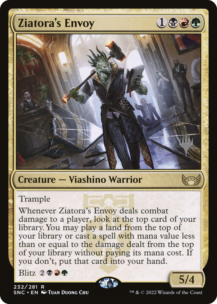 Ziatora's Envoy (PSNC-232P) - Streets of New Capenna Promos - Premium MTG Single from Wizards of the Coast - Just $0.08! Shop now at Game Crave Tournament Store