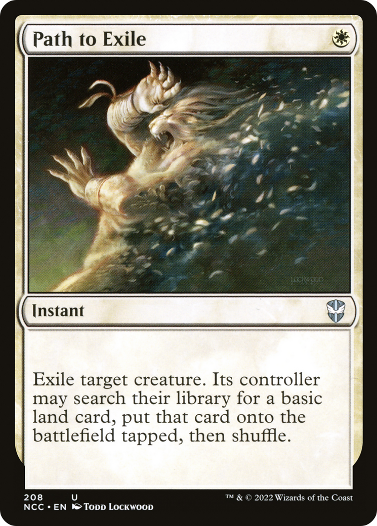 Path to Exile (NCC-208) - New Capenna Commander - Premium MTG Single from Wizards of the Coast - Just $0.33! Shop now at Game Crave Tournament Store