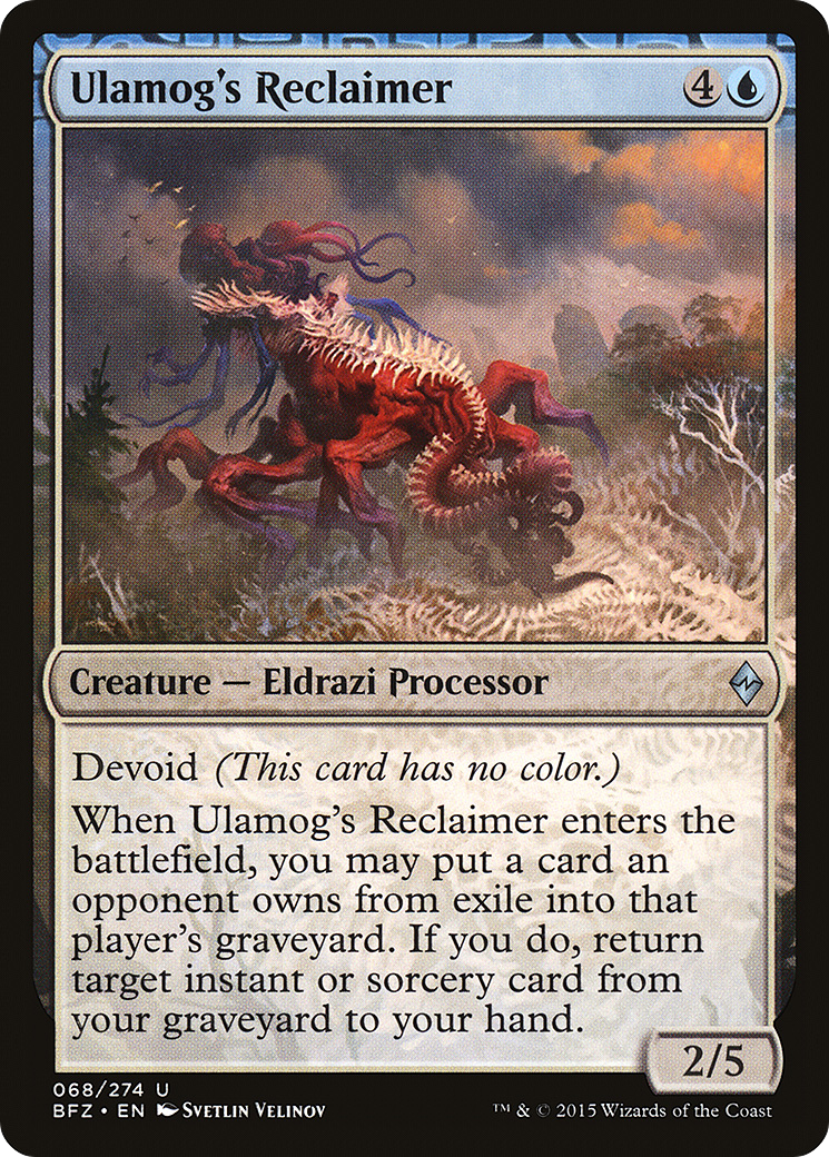 Game Crave Tournament Store - Ulamog's Reclaimer (BFZ-068)