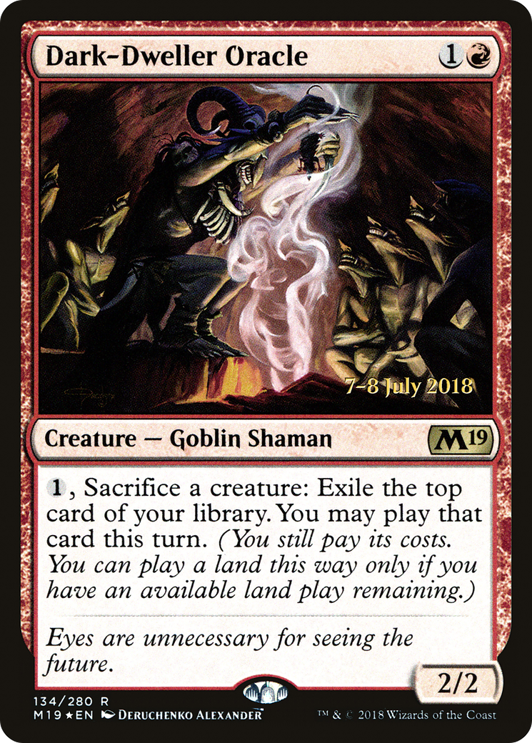 Dark-Dweller Oracle (PM19-134S) - Core Set 2019 Promos Foil - Premium MTG Single from Wizards of the Coast - Just $1.17! Shop now at Game Crave Tournament Store