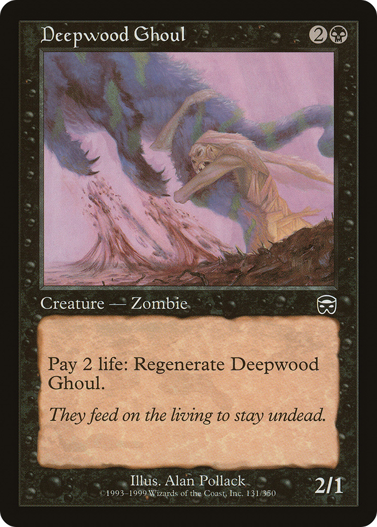 Deepwood Ghoul (MMQ-131) - Mercadian Masques - Premium MTG Single from Wizards of the Coast - Just $0.08! Shop now at Game Crave Tournament Store