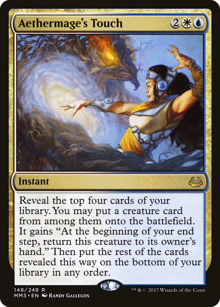 Aethermage's Touch (MM3-148) - Modern Masters 2017 Foil - Premium MTG Single from Wizards of the Coast - Just $0.08! Shop now at Game Crave Tournament Store