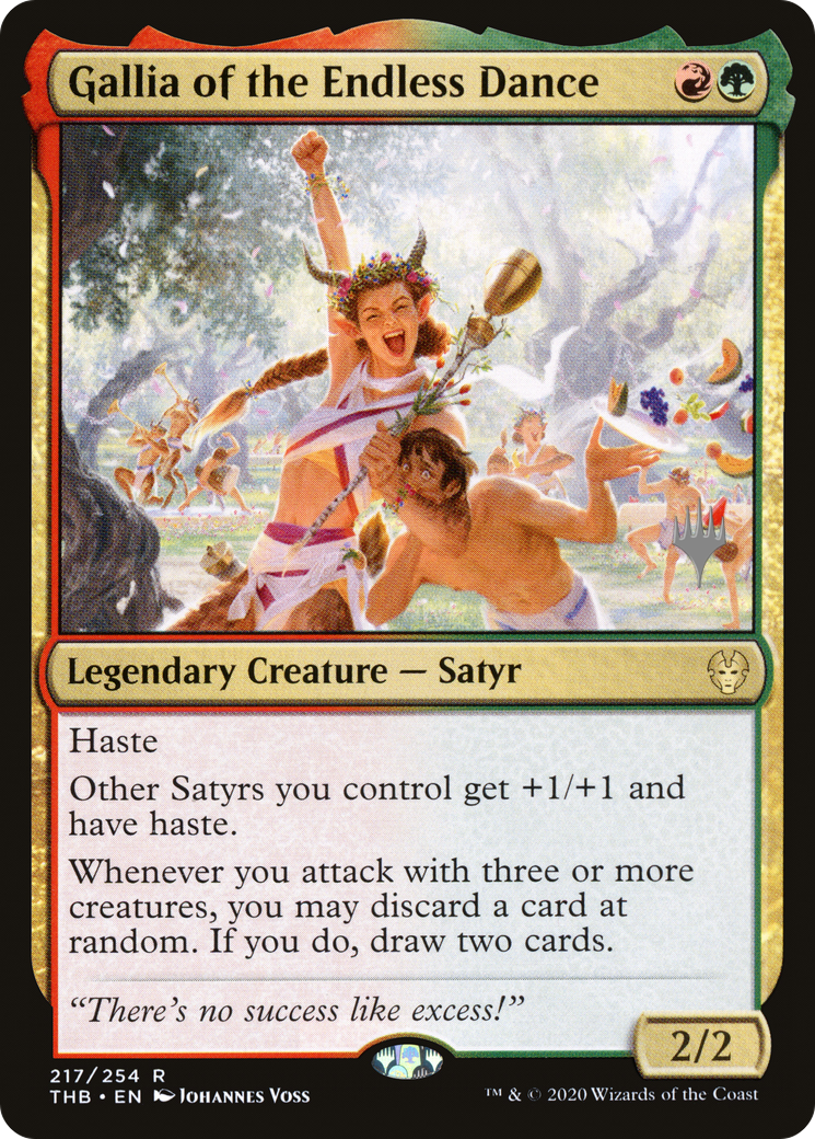 Gallia of the Endless Dance (PTHB-217P) - Theros Beyond Death Promos Foil - Premium MTG Single from Wizards of the Coast - Just $0.21! Shop now at Game Crave Tournament Store