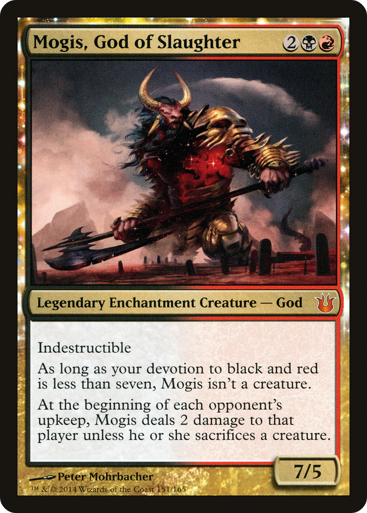 Mogis, God of Slaughter (BNG-151) - Born of the Gods: (nyxtouched) Foil - Premium MTG Single from Wizards of the Coast - Just $5.69! Shop now at Game Crave Tournament Store