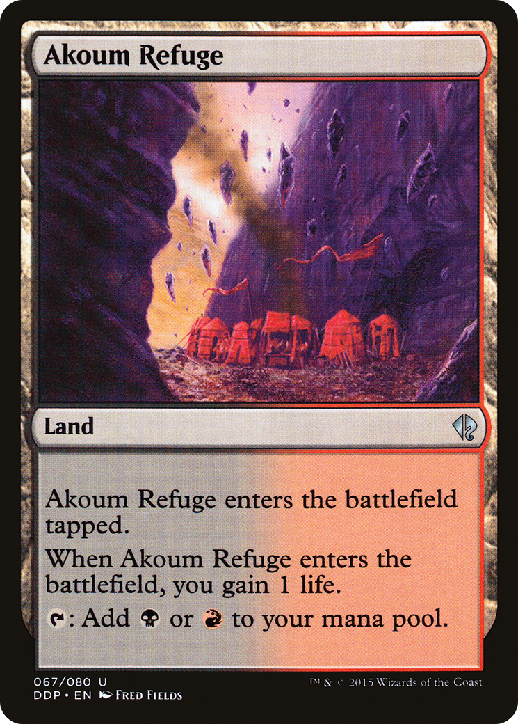 Akoum Refuge (DDP-067) - Duel Decks: Zendikar vs. Eldrazi - Premium MTG Single from Wizards of the Coast - Just $0.25! Shop now at Game Crave Tournament Store