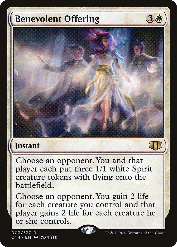 Benevolent Offering (C14-003) - Commander 2014 - Premium MTG Single from Wizards of the Coast - Just $0.66! Shop now at Game Crave Tournament Store