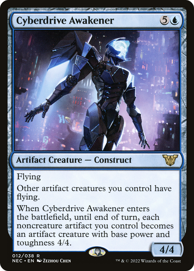 Cyberdrive Awakener (NEC-012) - Neon Dynasty Commander - Premium MTG Single from Wizards of the Coast - Just $2.78! Shop now at Game Crave Tournament Store