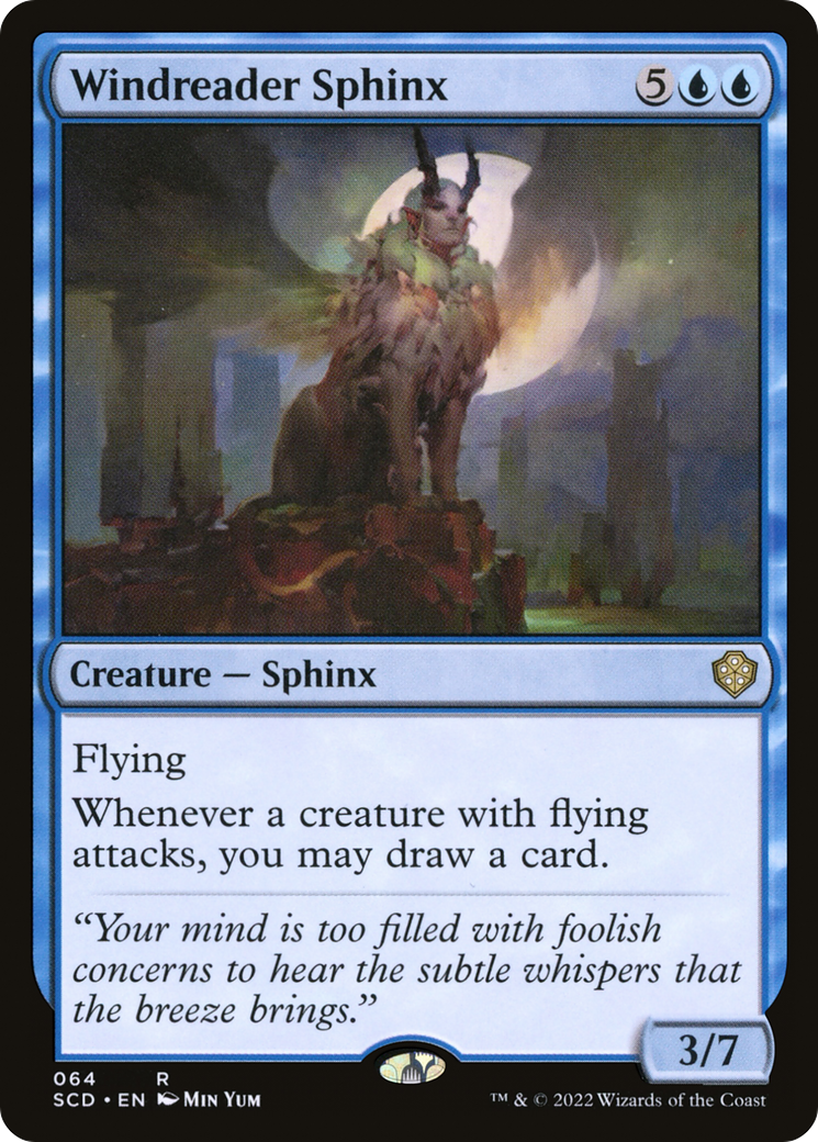 Windreader Sphinx (SCD-064) - Starter Commander Decks - Premium MTG Single from Wizards of the Coast - Just $0.25! Shop now at Game Crave Tournament Store