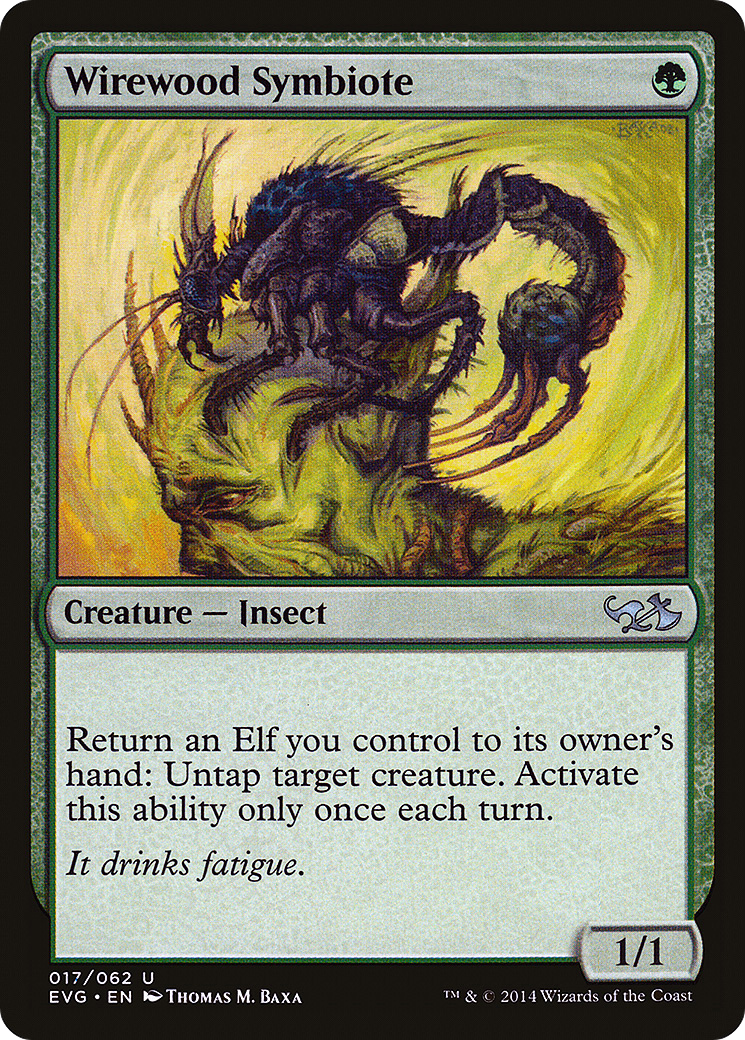 Wirewood Symbiote (EVG-017) - Duel Decks Anthology: Elves vs. Goblins - Premium MTG Single from Wizards of the Coast - Just $0.08! Shop now at Game Crave Tournament Store