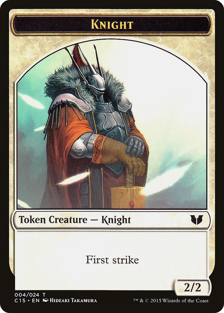 Knight (TC15-004) - Commander 2015 Tokens - Premium MTG Single from Wizards of the Coast - Just $0.08! Shop now at Game Crave Tournament Store