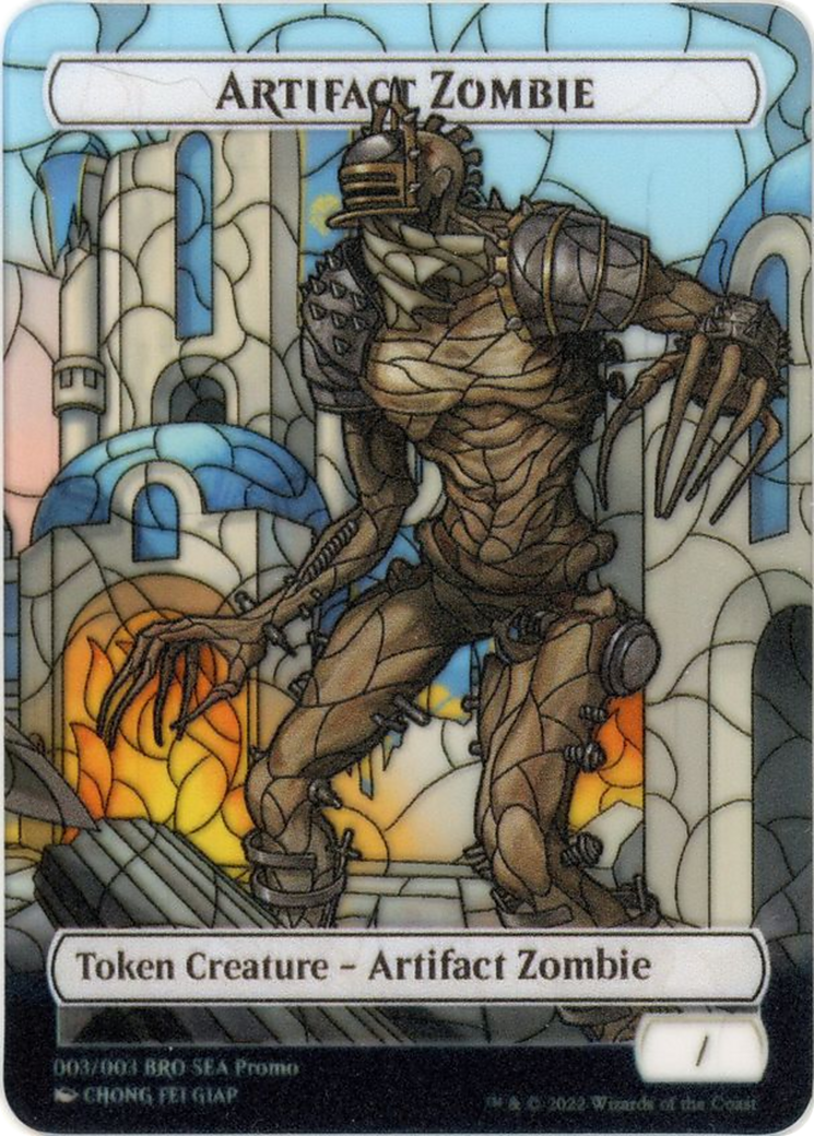 Artifact Zombie (PTBRO-003) - The Brothers' War Southeast Asia Tokens: (Full Art) - Premium MTG Single from Wizards of the Coast - Just $0! Shop now at Game Crave Tournament Store