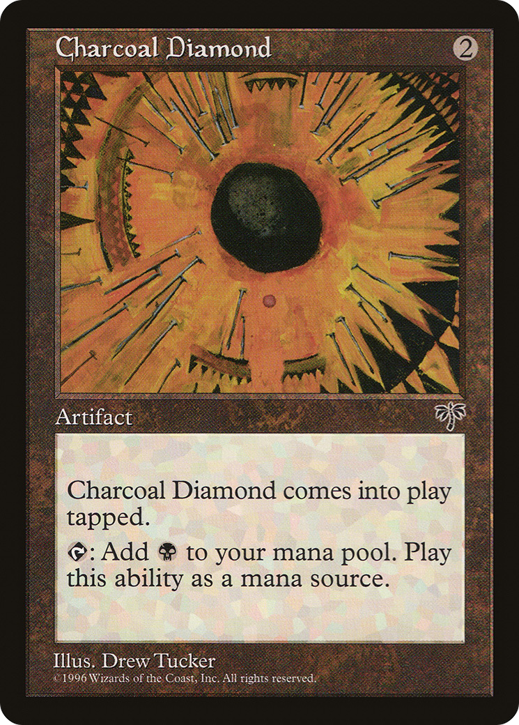 Charcoal Diamond (MIR-296) - Mirage - Premium MTG Single from Wizards of the Coast - Just $0.30! Shop now at Game Crave Tournament Store