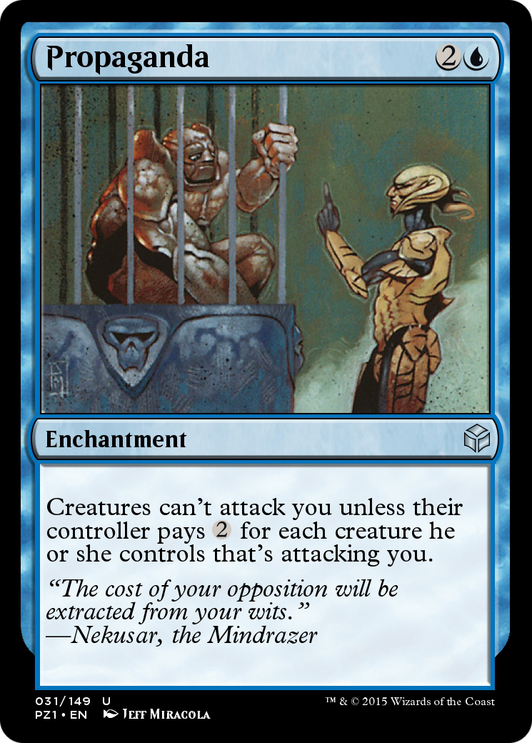 Propaganda (PZ1-031) - Legendary Cube Prize Pack Foil - Premium MTG Single from Wizards of the Coast - Just $0! Shop now at Game Crave Tournament Store