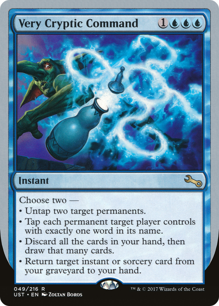Very Cryptic Command (UST-49B) - Unstable - Premium MTG Single from Wizards of the Coast - Just $0.34! Shop now at Game Crave Tournament Store