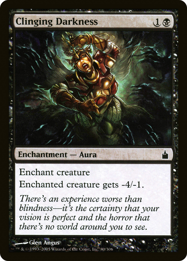 Clinging Darkness (RAV-080) - Ravnica: City of Guilds - Premium MTG Single from Wizards of the Coast - Just $0.08! Shop now at Game Crave Tournament Store