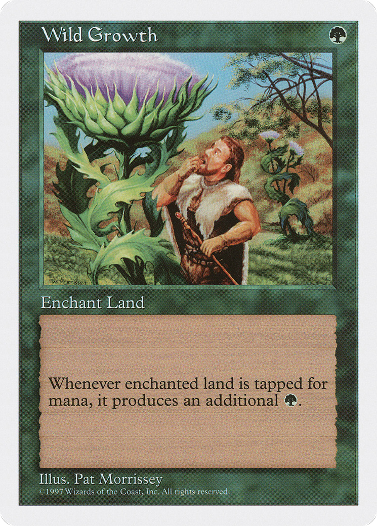 Wild Growth (5ED-342) - Fifth Edition - Premium MTG Single from Wizards of the Coast - Just $0.08! Shop now at Game Crave Tournament Store