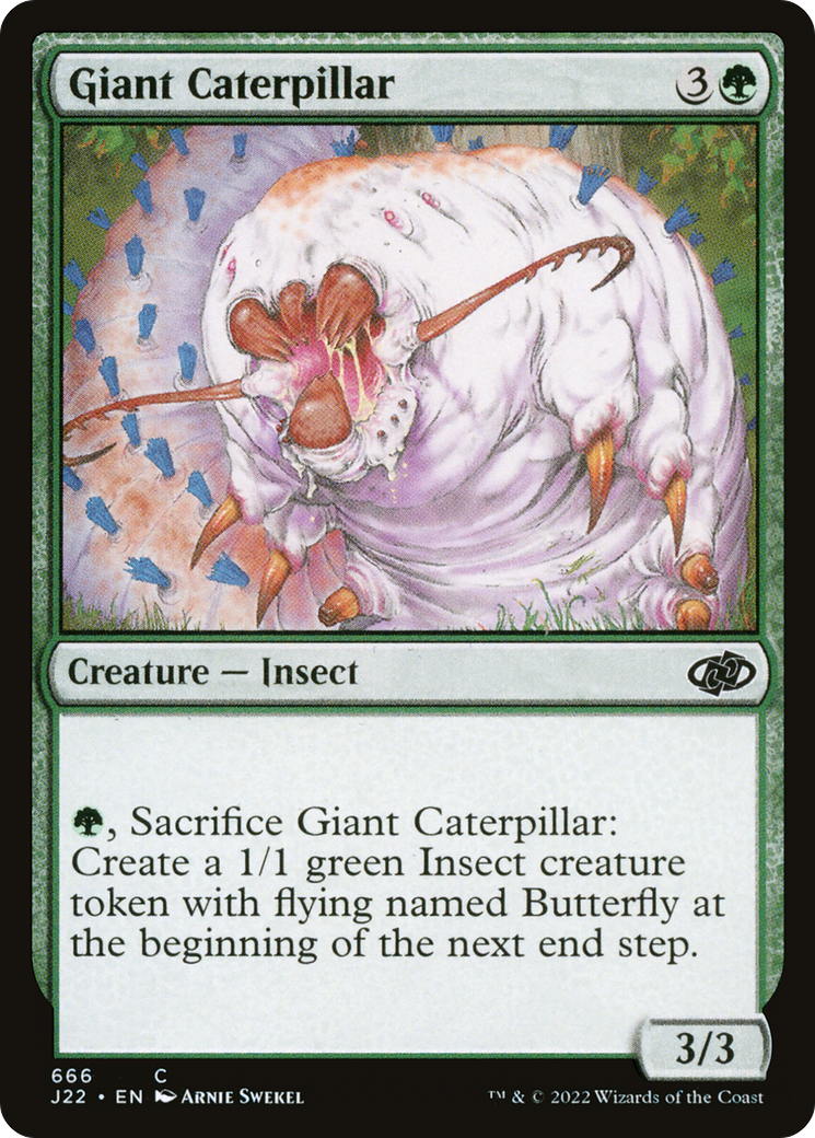 Giant Caterpillar (J22-666) - Jumpstart 2022 - Premium MTG Single from Wizards of the Coast - Just $0.25! Shop now at Game Crave Tournament Store