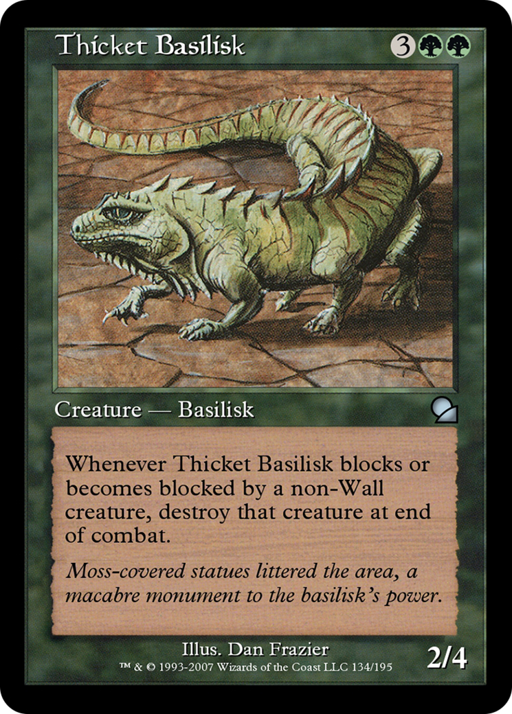 Thicket Basilisk (ME1-134) - Masters Edition - Premium MTG Single from Wizards of the Coast - Just $0! Shop now at Game Crave Tournament Store