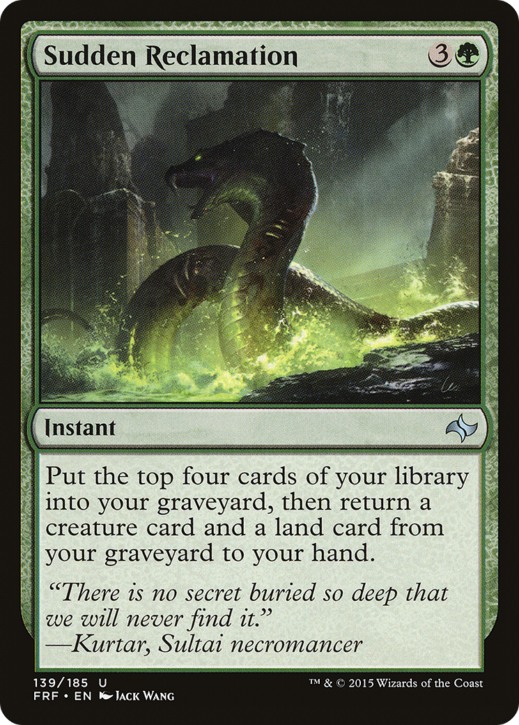 Sudden Reclamation (FRF-139) - Fate Reforged Foil - Premium MTG Single from Wizards of the Coast - Just $0.13! Shop now at Game Crave Tournament Store