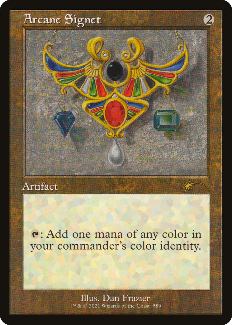 Arcane Signet (SLD-589) - Secret Lair Drop Etched Foil - Premium MTG Single from Wizards of the Coast - Just $8.14! Shop now at Game Crave Tournament Store
