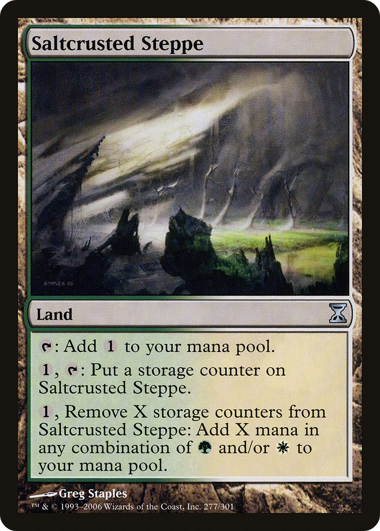 Saltcrusted Steppe (TSP-277) - Time Spiral Foil - Premium MTG Single from Wizards of the Coast - Just $0.38! Shop now at Game Crave Tournament Store