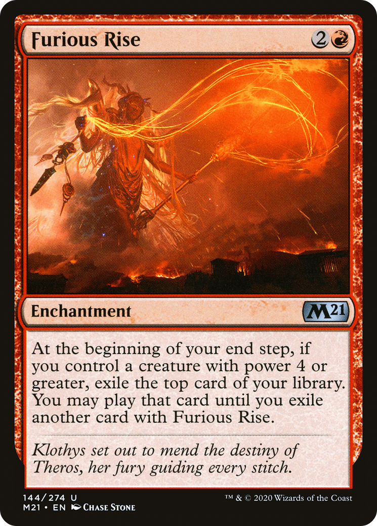 Furious Rise (M21-144) - Core Set 2021 - Premium MTG Single from Wizards of the Coast - Just $0.08! Shop now at Game Crave Tournament Store