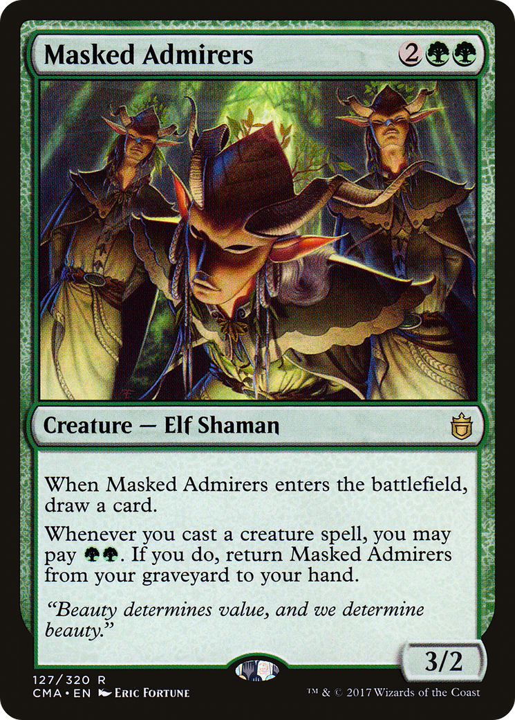 Masked Admirers (CMA-127) - Commander Anthology - Premium MTG Single from Wizards of the Coast - Just $0.08! Shop now at Game Crave Tournament Store