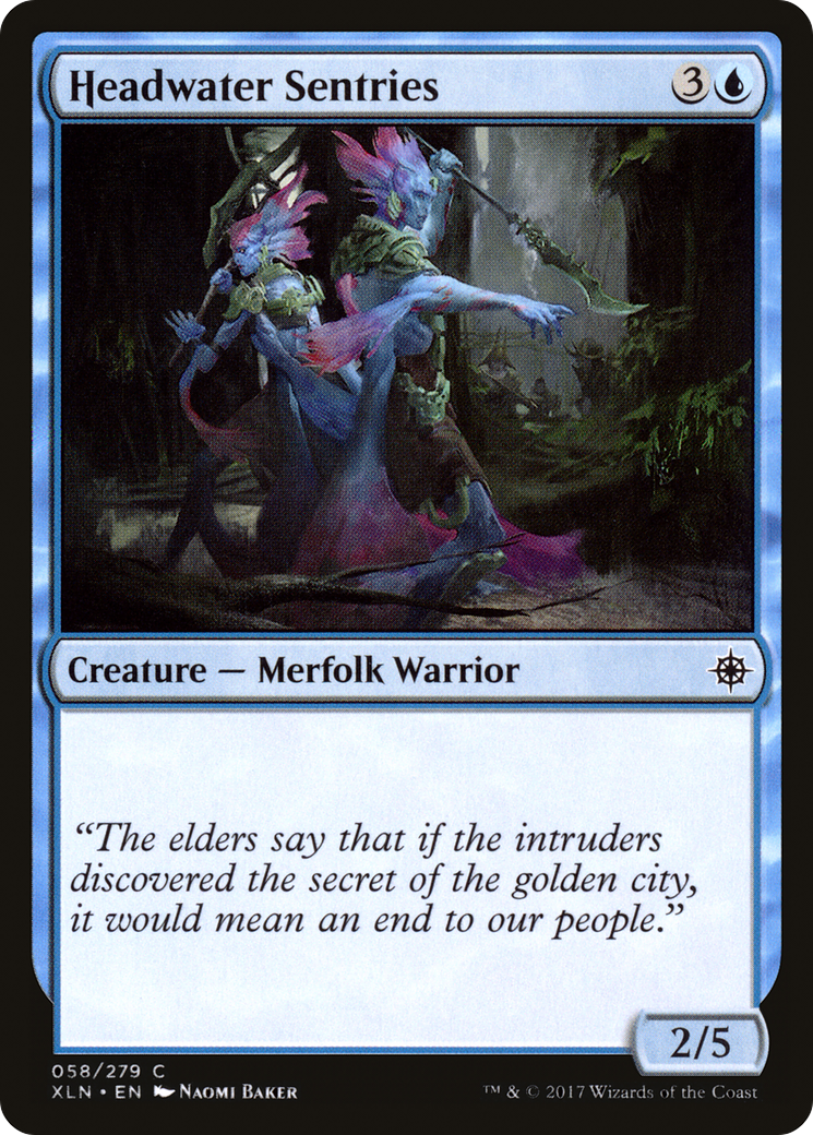 Headwater Sentries (XLN-058) - Ixalan - Premium MTG Single from Wizards of the Coast - Just $0.08! Shop now at Game Crave Tournament Store