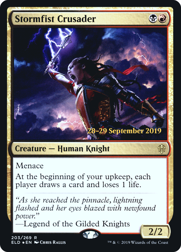 Stormfist Crusader (PELD-203S) - Throne of Eldraine Promos Foil - Premium MTG Single from Wizards of the Coast - Just $0.41! Shop now at Game Crave Tournament Store