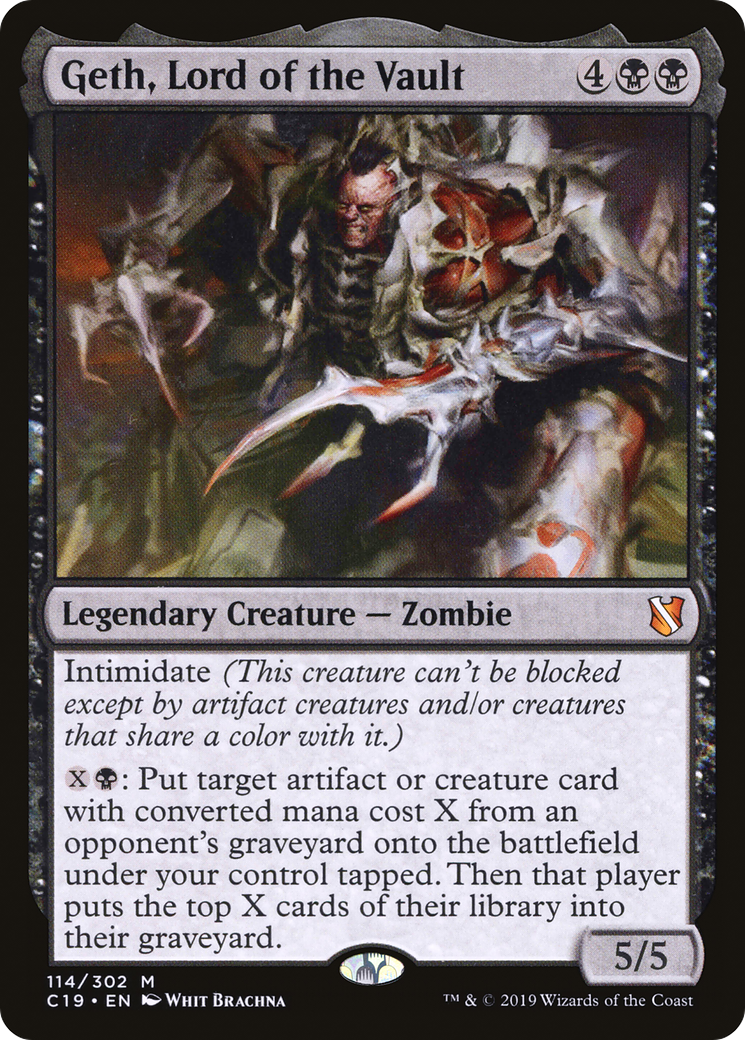 Geth, Lord of the Vault (C19-114) - Commander 2019 - Premium MTG Single from Wizards of the Coast - Just $0.16! Shop now at Game Crave Tournament Store