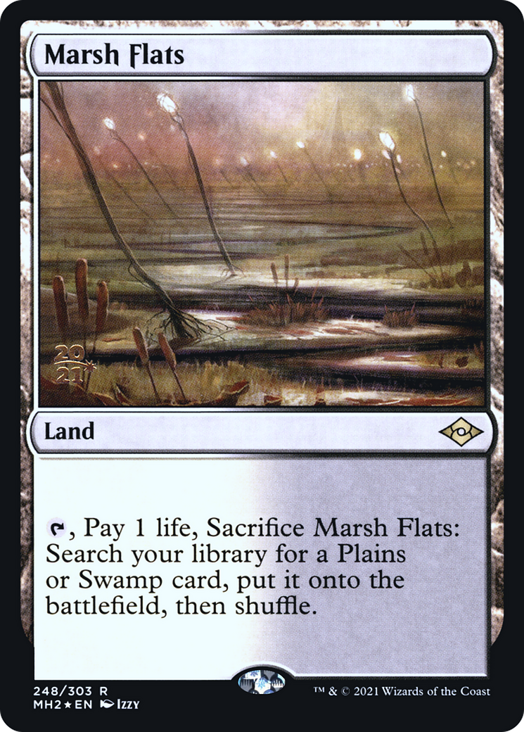 Marsh Flats (PMH2-248S) - Modern Horizons 2 Promos Foil - Premium MTG Single from Wizards of the Coast - Just $21.69! Shop now at Game Crave Tournament Store
